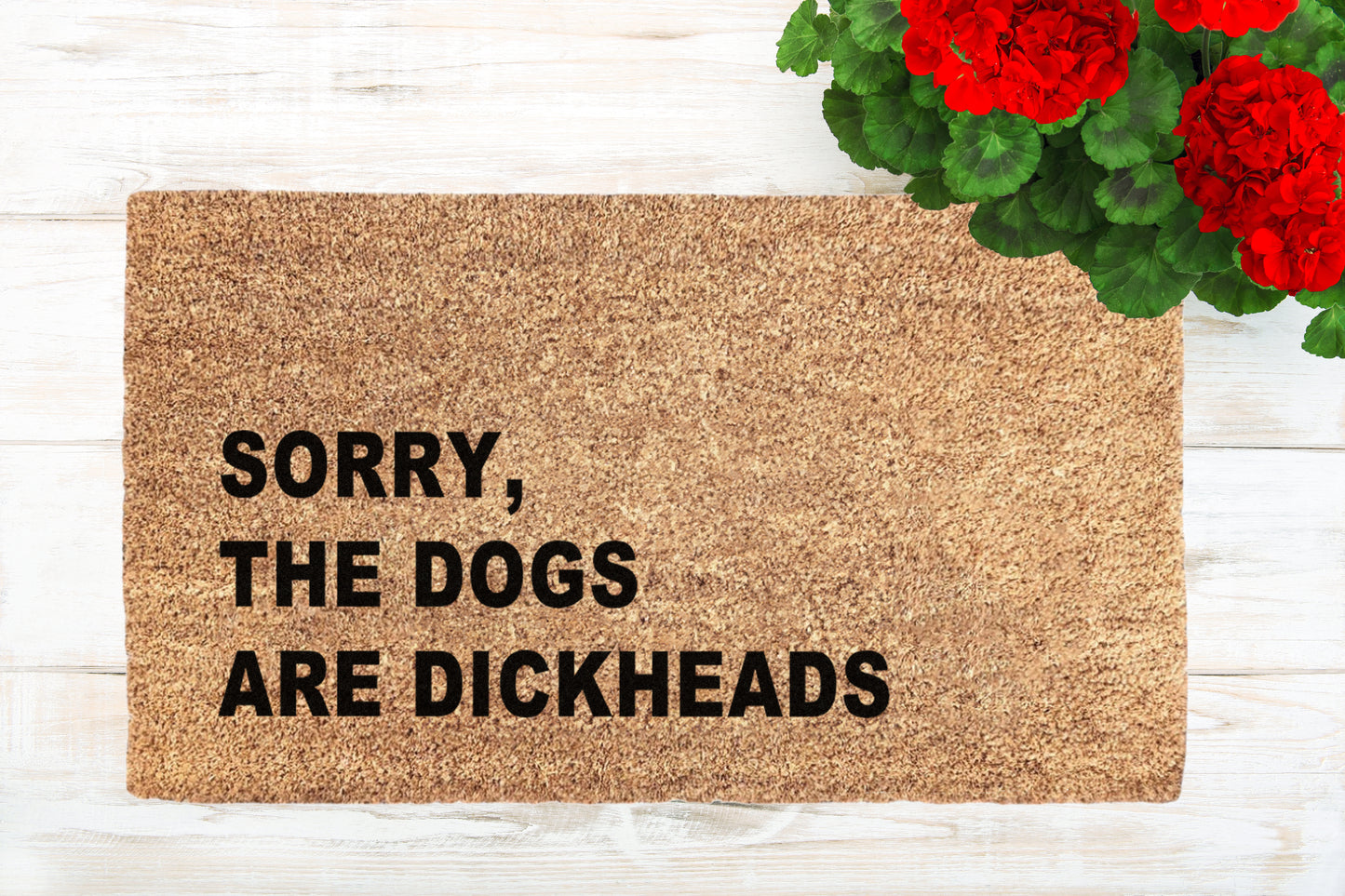 Sorry, The Dogs are Dickheads Doormat, Gift for Dog Lover, Dog Doormat, Funny Doormat, Welcome Mat, Sarcastic Doormat, New Home Gift, Dog Gift, Housewarming Gift, dog mom, pet gift, Front Door mat, Entrance Mat, Porch Mat, Porch Decor, Dog Owner Gift, rude dog doormat, funny welcome mat, dog mom gift, dog dad gift, gift from parents, gift from children, funny entrance rug for rustic home, for contemporary home, custom dog gift, pup gift decor, doghouse decor, dog home decor, easter door mat