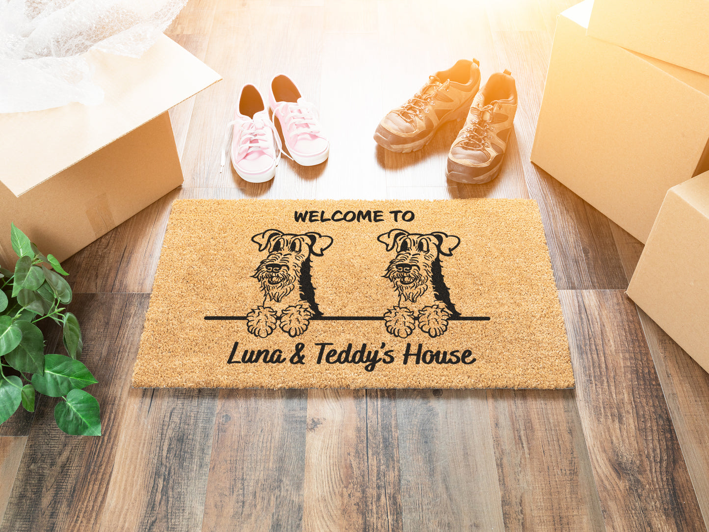 Airedale Terrier Custom Doormat | Welsh Terrier, Lakeland Terrier | Dog Lover Gift