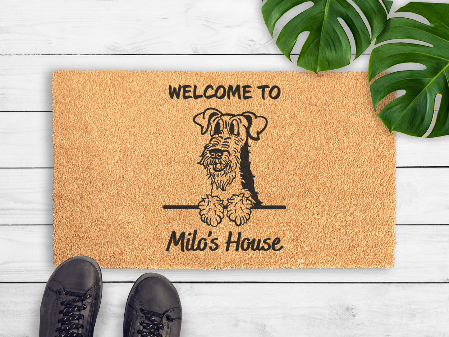 Airedale Terrier Custom Doormat | Welsh Terrier, Lakeland Terrier | Dog Lover Gift