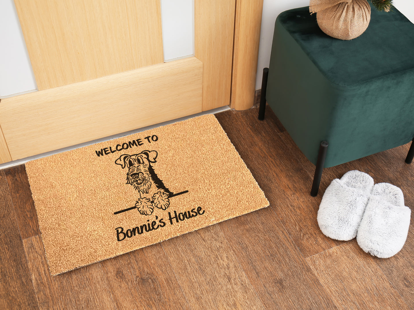 Airedale Terrier Custom Doormat | Welsh Terrier, Lakeland Terrier | Dog Lover Gift