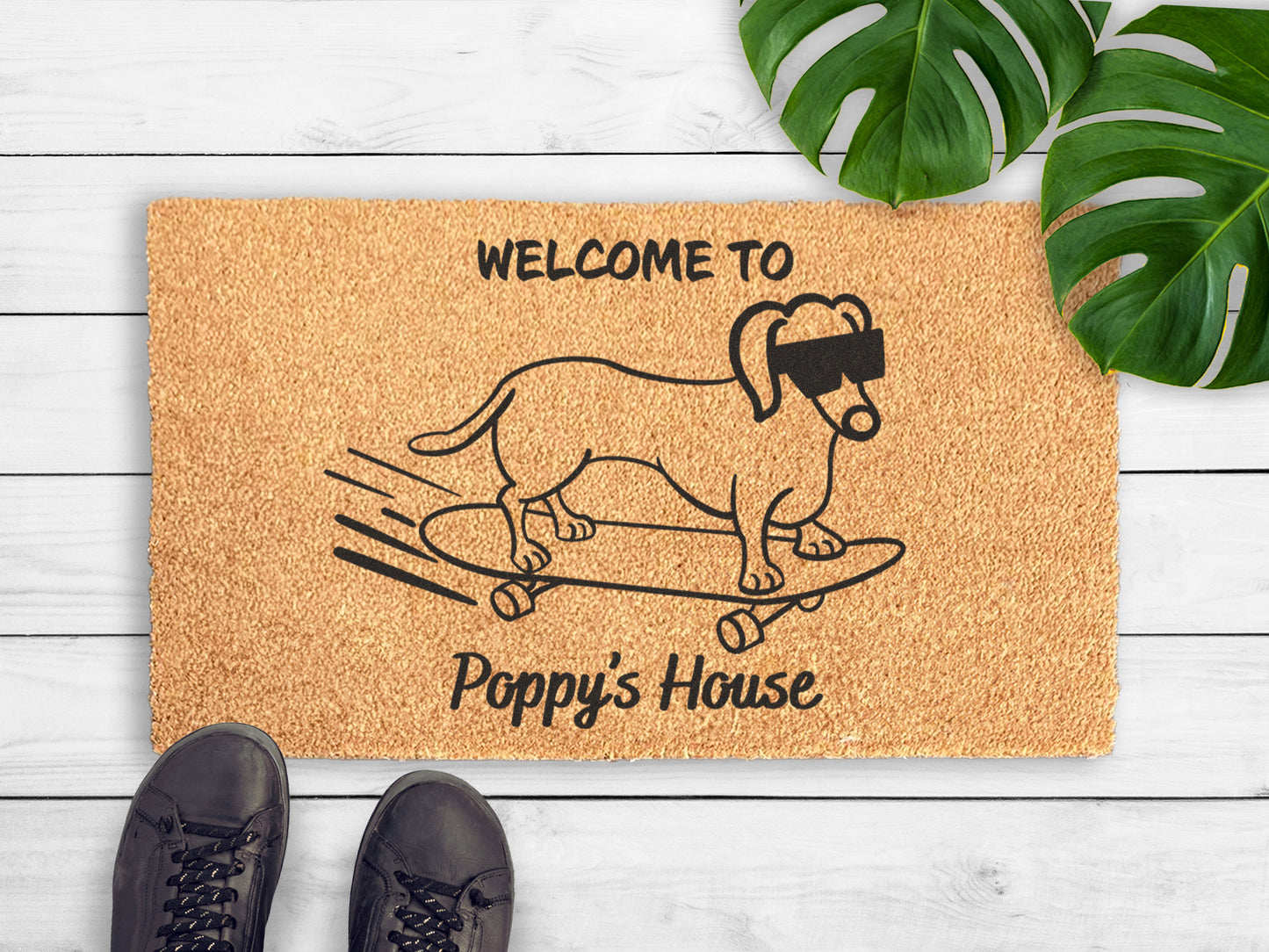 Dachshund Custom Dog Doormat | Dachshund, Sausage Dog, Wiener, Doxie | Dog Lover Gift (Copy)