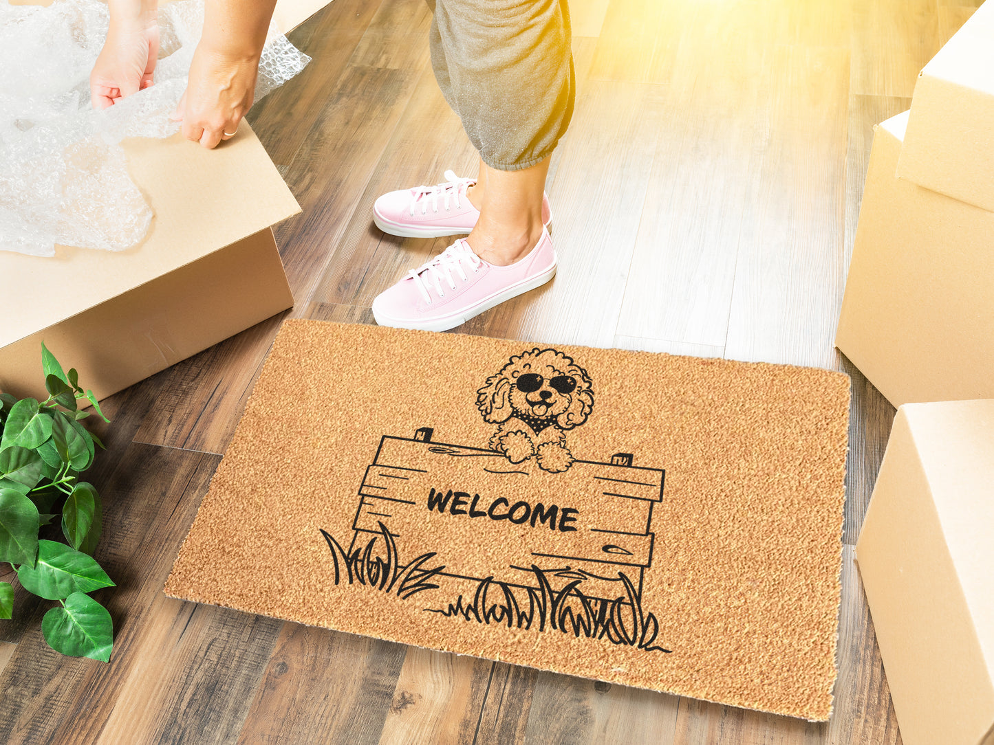 Welcome Cockapoo Dog Doormat