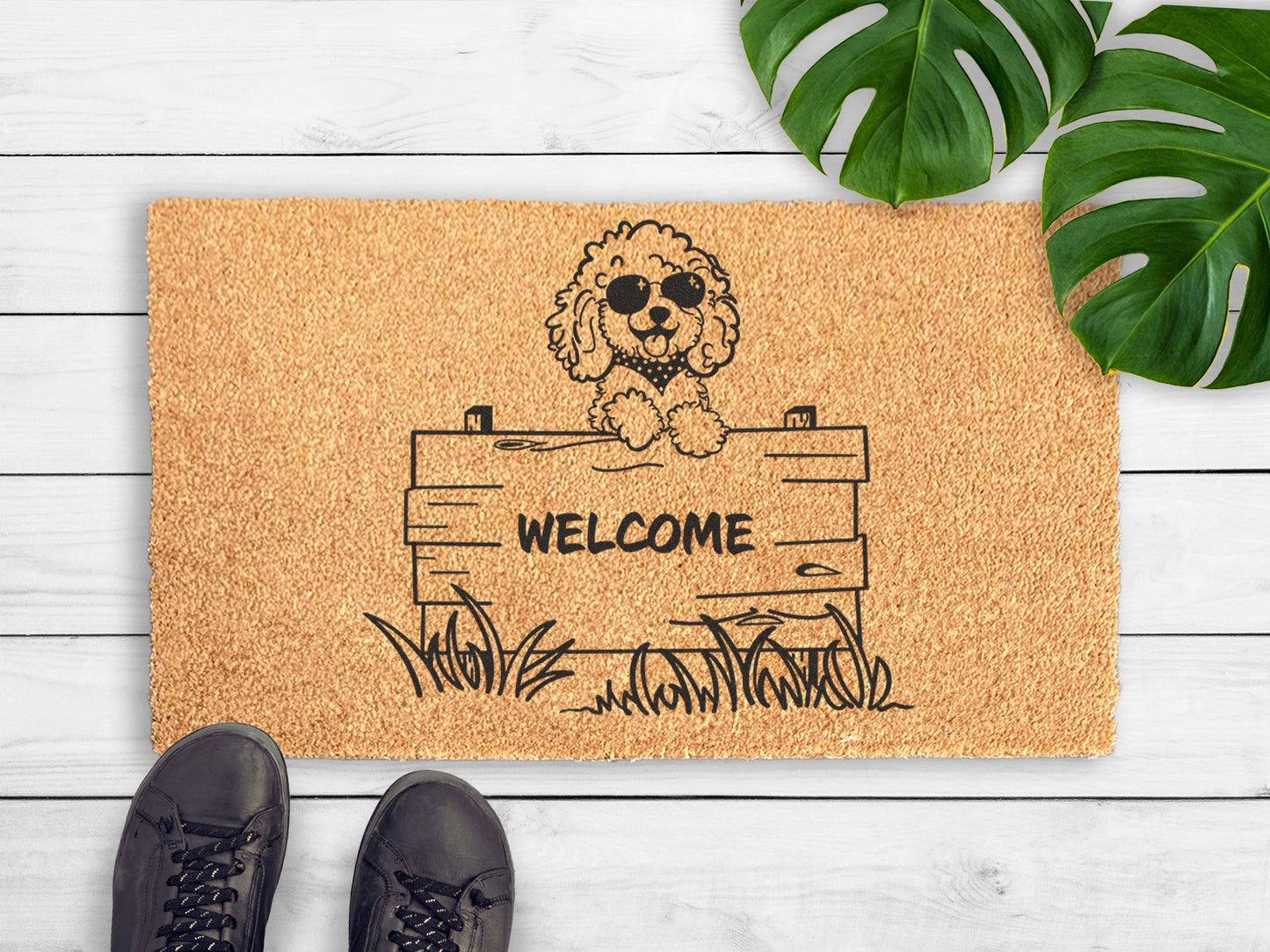 Welcome Cockapoo Dog Doormat