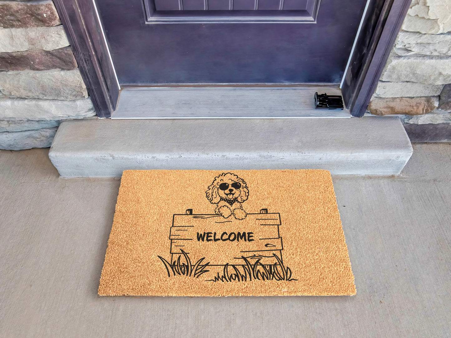 Welcome Cockapoo Dog Doormat