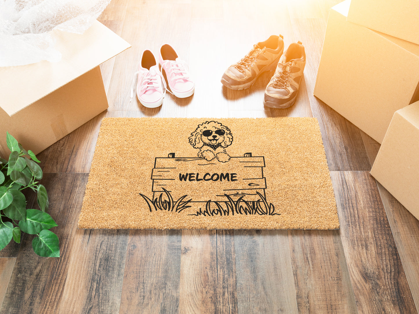 Welcome Cockapoo Dog Doormat