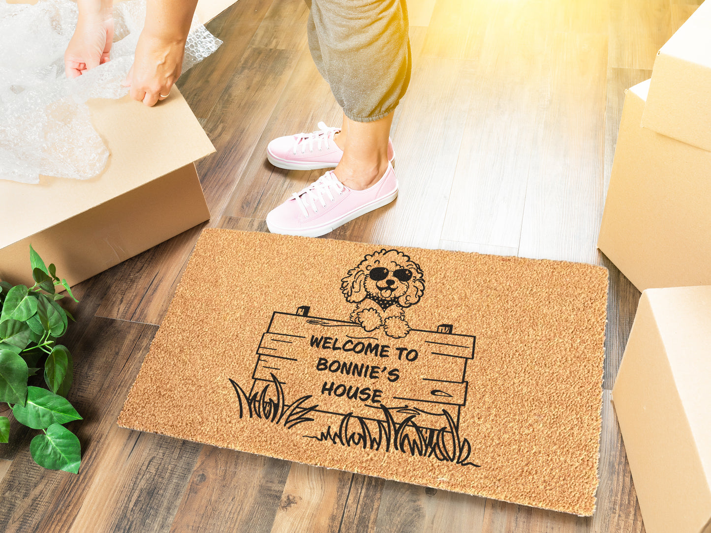 Cockapoo Custom Dog Doormat | Cockapoo, Golden Doodle, Labradoodle | Dog Lover Gift