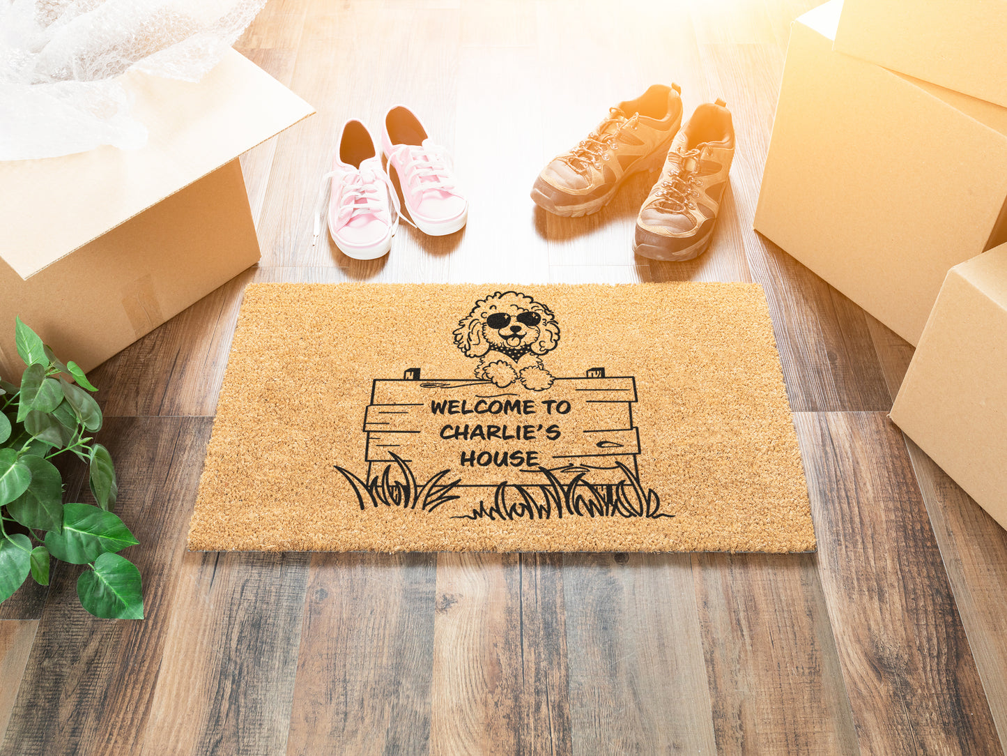Cockapoo Custom Dog Doormat | Cockapoo, Golden Doodle, Labradoodle | Dog Lover Gift