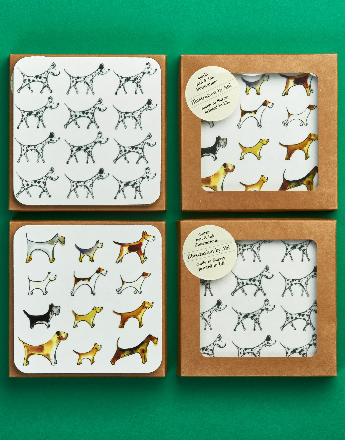 Set of Four Dalmatian Coasters
