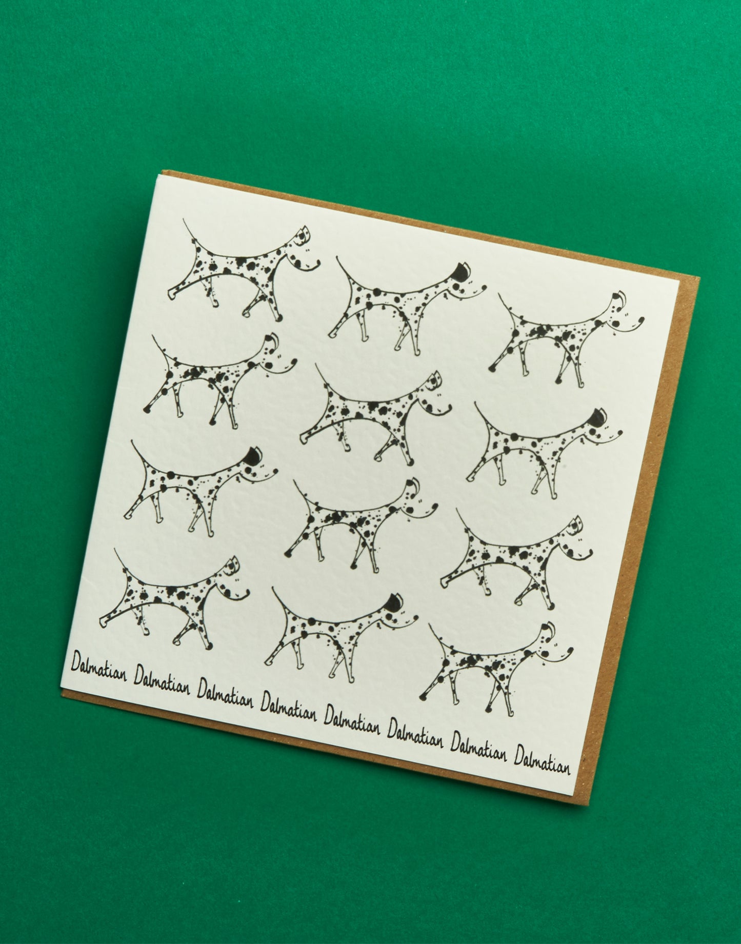 Dog Print Greetings Card