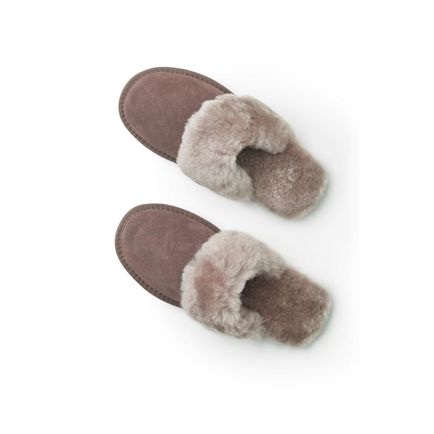 Tessie Sheepskin Slipper Mules | Dolly Slipper Mules | Truffle Grey Sheepskin Slipper Mules