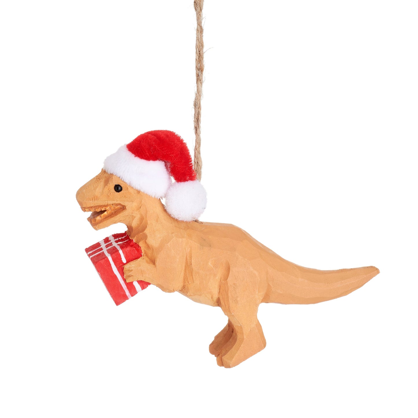 T-Rex Wooden Christmas Tree Decoration