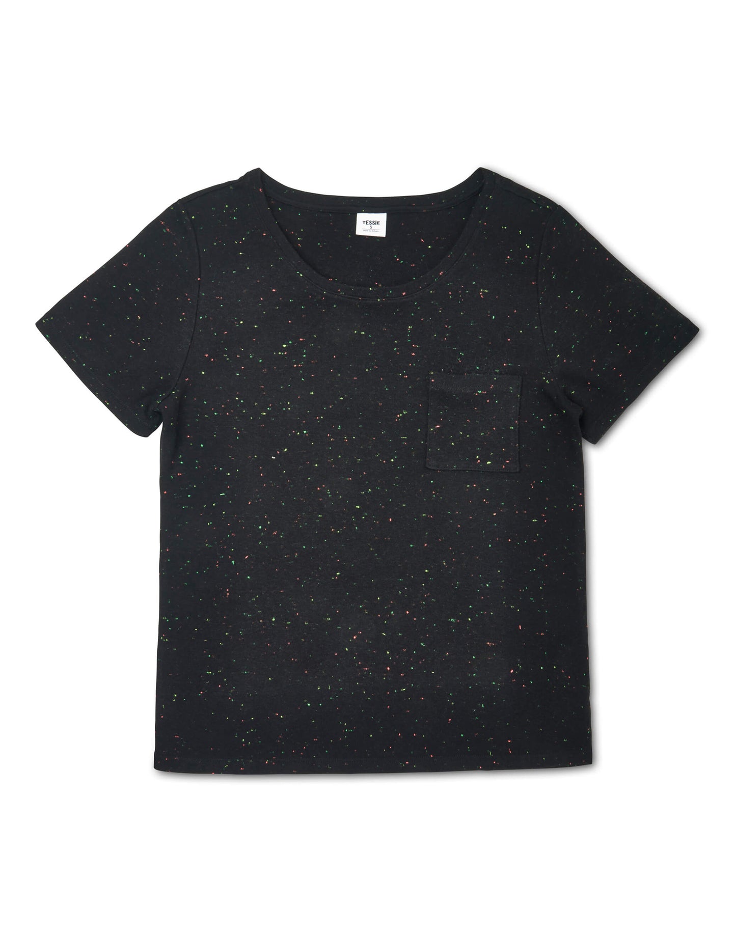 Confetti Black T-Shirt - Mix & Match Loungewear & Pyjamas