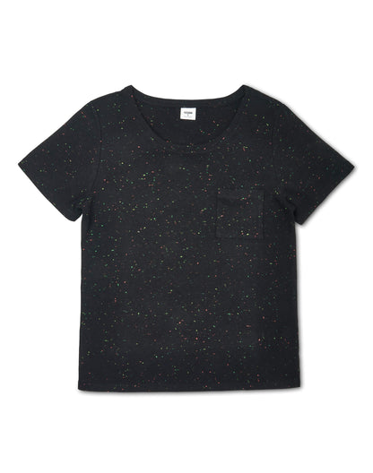 Confetti Black T-Shirt - Mix & Match Loungewear & Pyjamas
