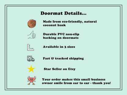 Complimentary Dog Hair With Every Visit Doormat | Funny Dog Doormat