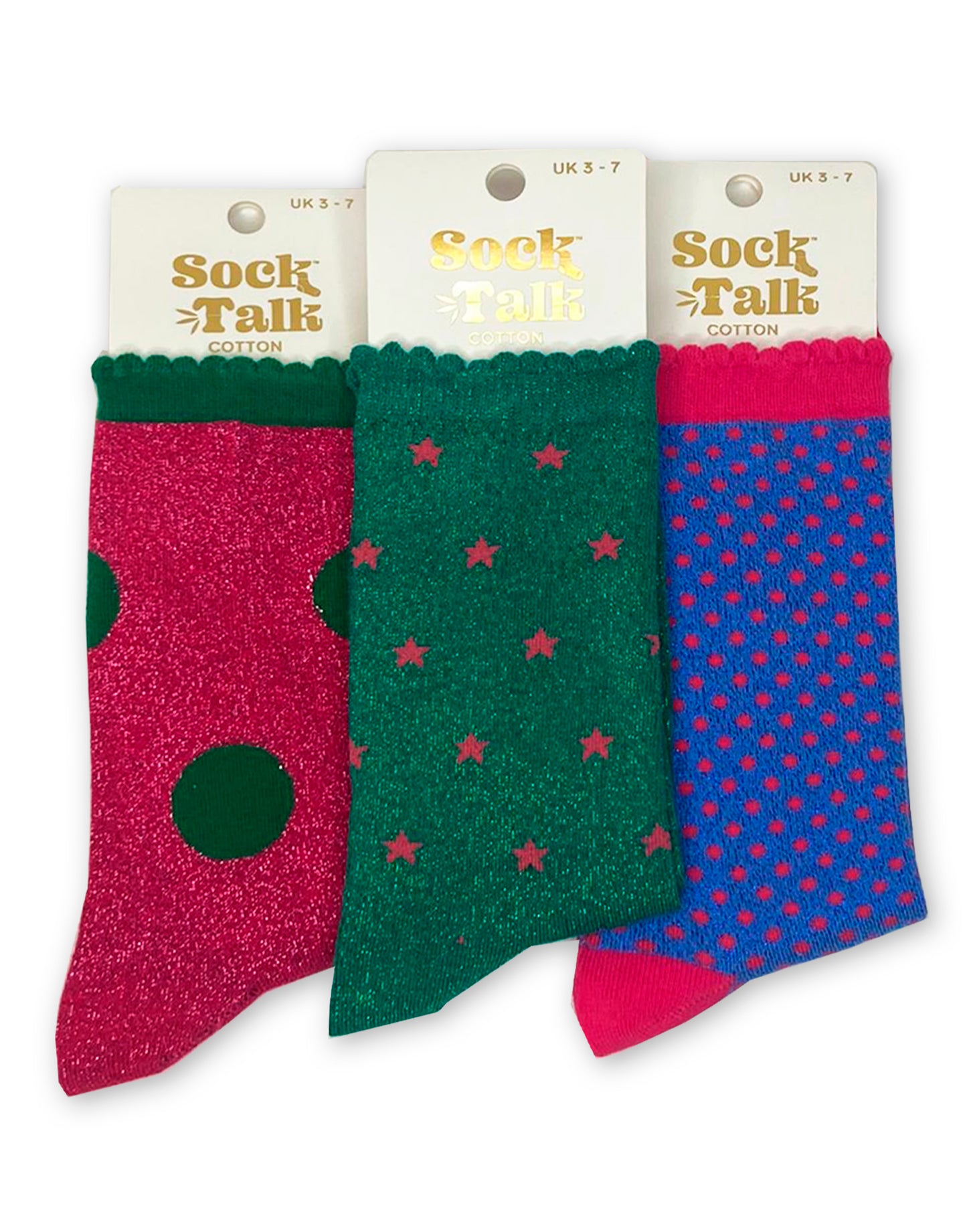 Sock Talk Glitter Socks Gift Box Set