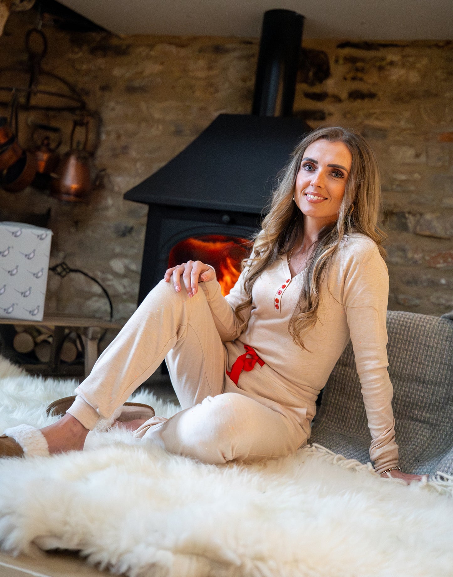 Confetti Oat Long Sleeve Top - Mix & Match Loungewear & Pyjamas