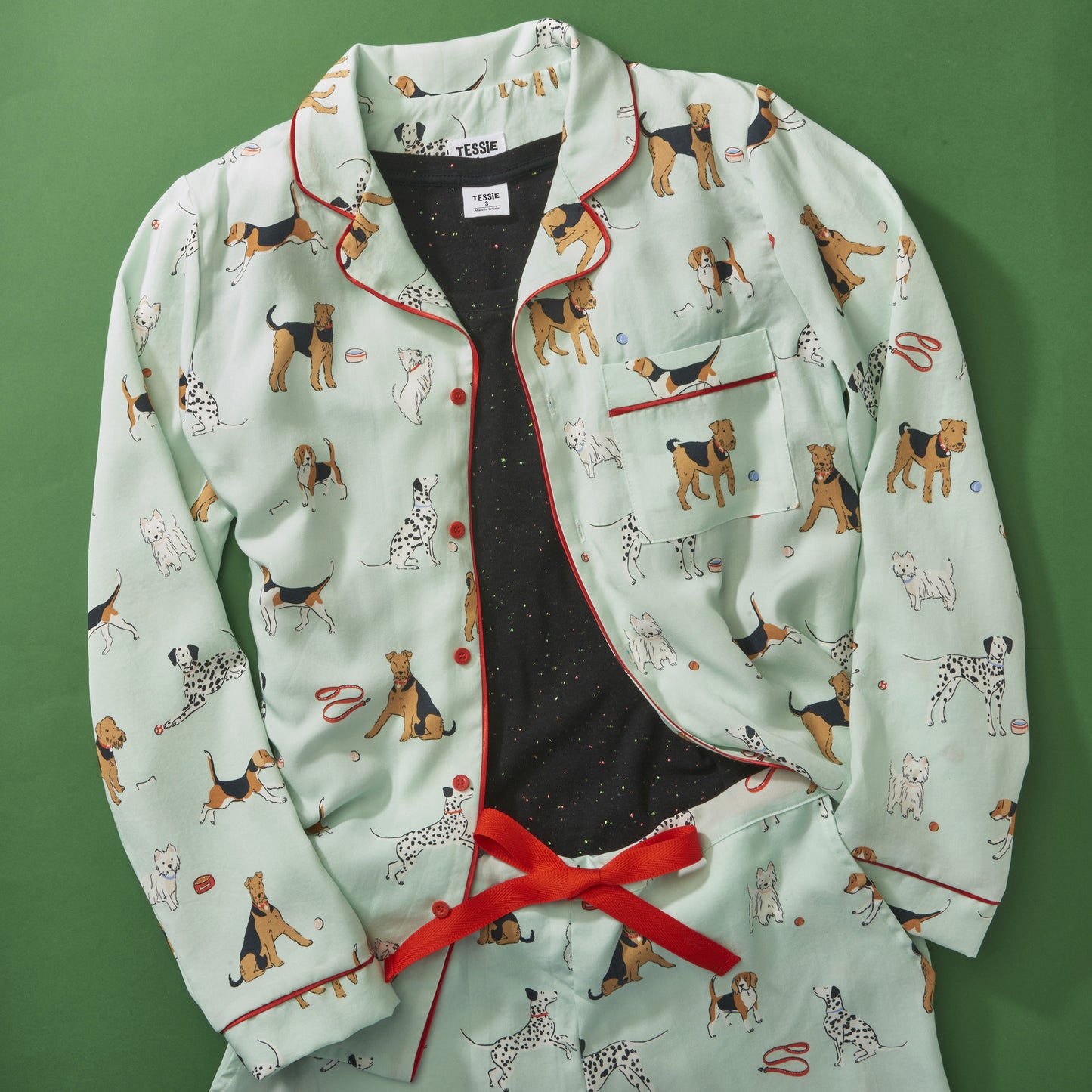 Poppy Dog Print Pyjamas Set