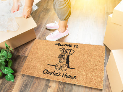 Airedale Terrier Custom Doormat | Welsh Terrier, Lakeland Terrier | Dog Lover Gift
