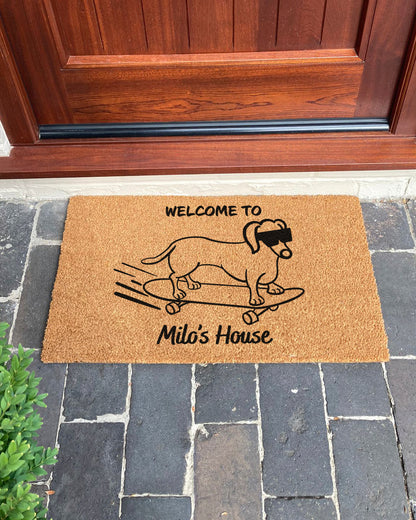 Dachshund Custom Dog Doormat | Dachshund, Sausage Dog, Wiener, Doxie | Dog Lover Gift (Copy)