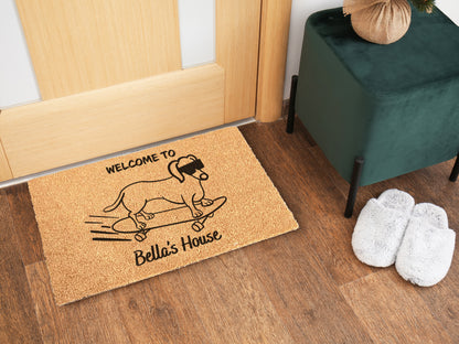 Dachshund Custom Dog Doormat | Dachshund, Sausage Dog, Wiener, Doxie | Dog Lover Gift (Copy)