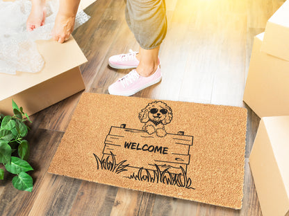 Welcome Cockapoo Dog Doormat
