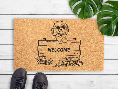 Welcome Cockapoo Dog Doormat