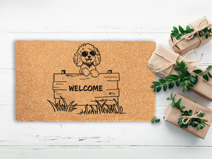 Welcome Cockapoo Dog Doormat