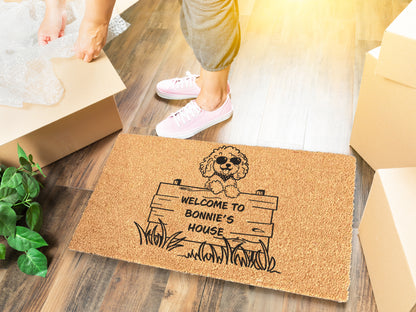 Cockapoo Custom Dog Doormat | Cockapoo, Golden Doodle, Labradoodle | Dog Lover Gift