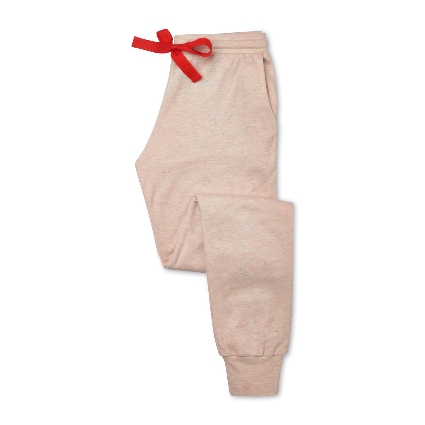 Tessie Confetti Oat Pyjama Trousers | Women's Pyjama Trousers | Ladies PJ Bottoms | Nep Fabric | Beige Pyjama Trousers with Pockets | Cuffed Pyjama Bottoms
