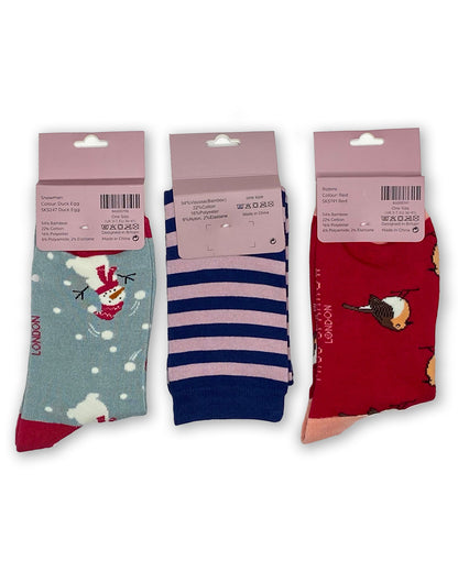 Miss Sparrow Festive Bamboo Socks Gift Box Set