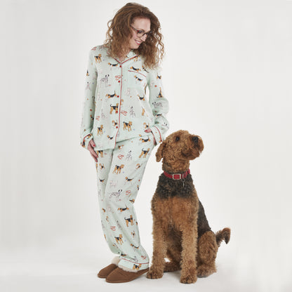 Poppy Dog Print Pyjamas Set