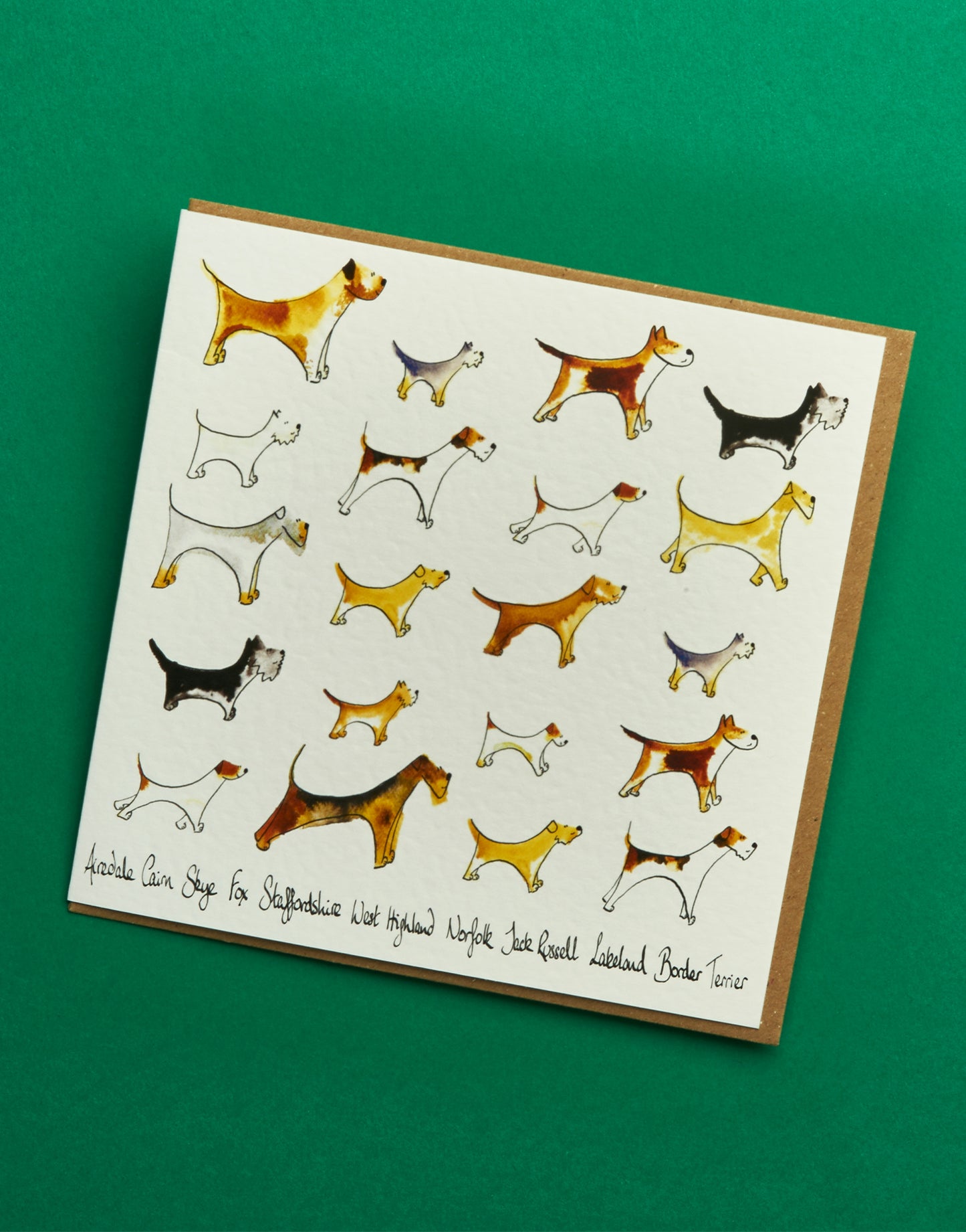 Dog Print Greetings Card