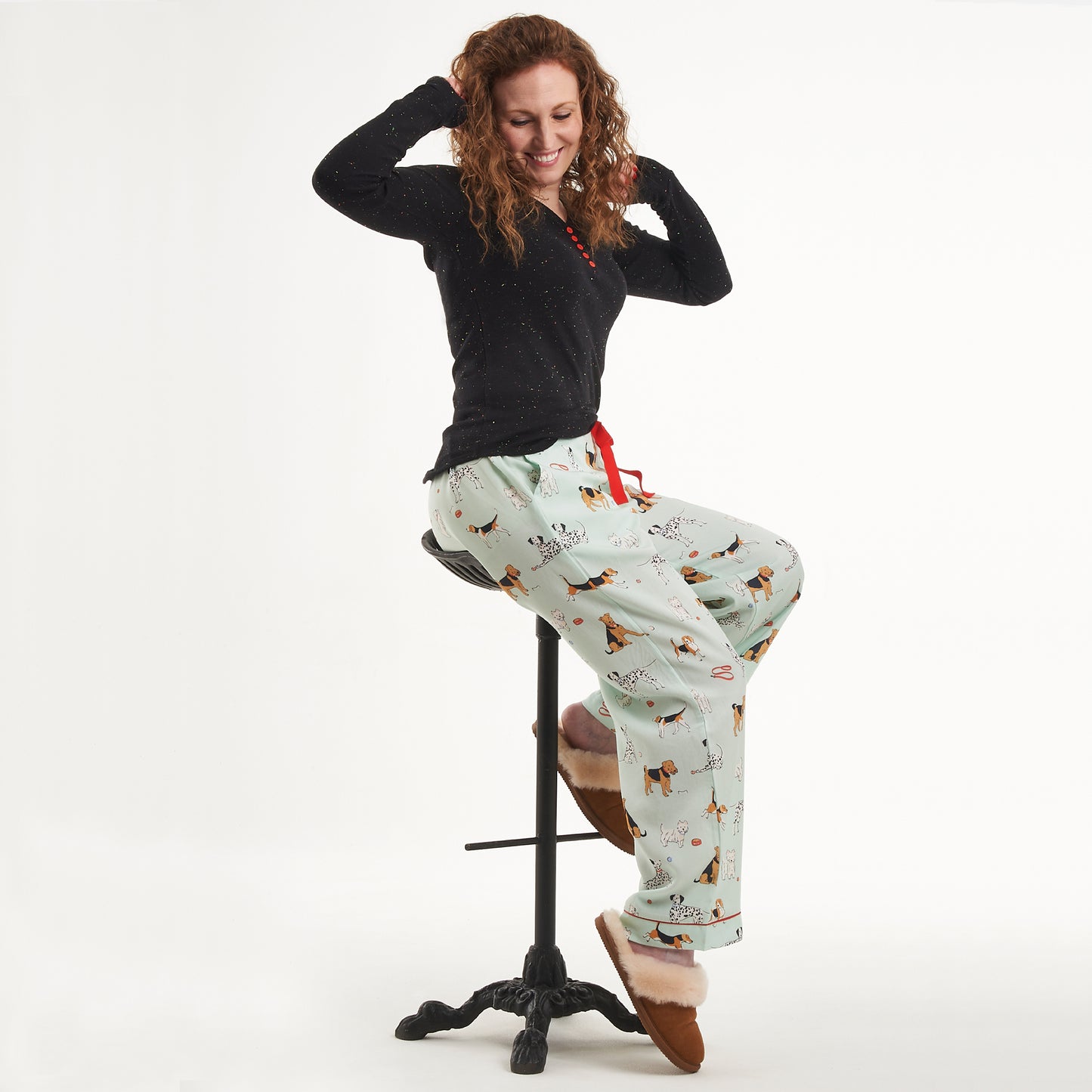 Poppy Dog Print Pyjama Trousers