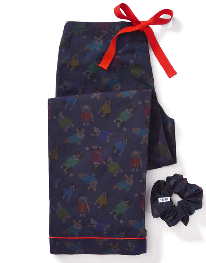 Rascal Dog Print Scrunchie